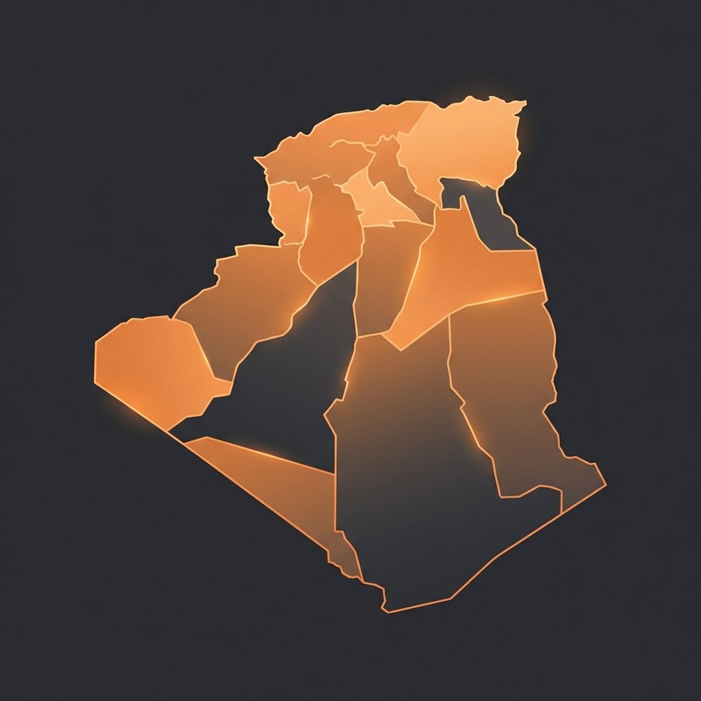 خريطة الجزائر 69 ولاية