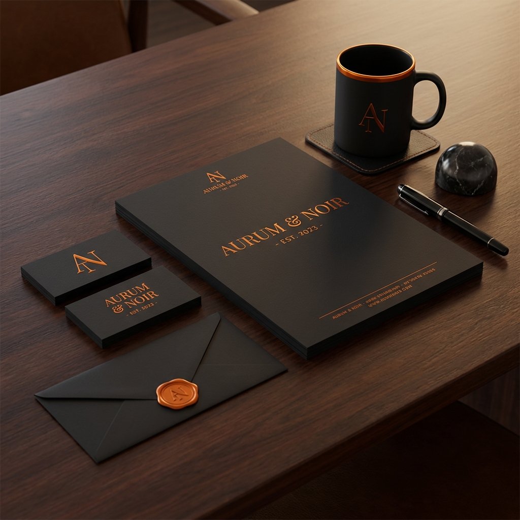 Mockup Identité Visuelle Logo Alger